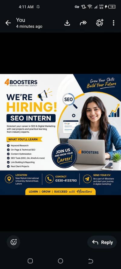 Hiring SEO Intern