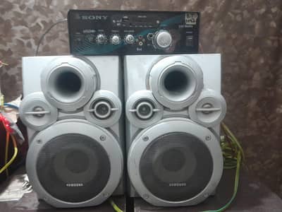 2 Samsung 5 inch original speaker with sony amplifier