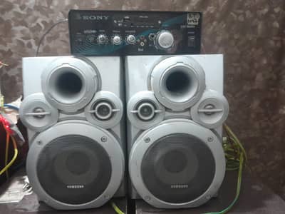 2 Samsung original 5 inch speaker with Sony amplifier