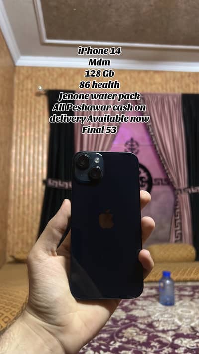 iPhone 14 mdm 128 gb 84 health