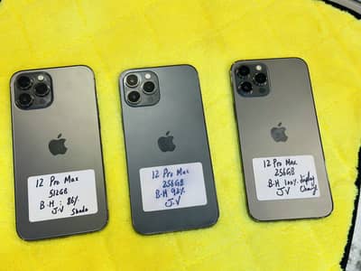 Apple iPhone 12 Pro Max 512gb Non PTA Jv Battery Health 85+ Waterpack