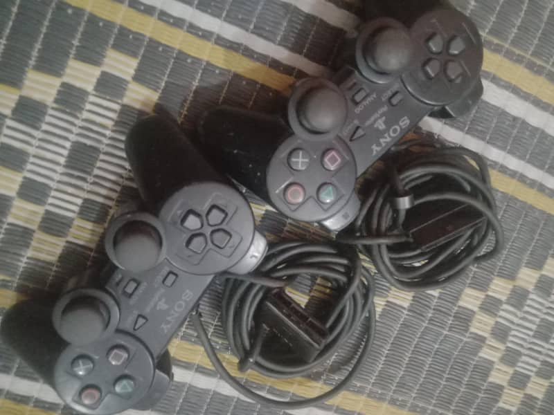 PS2 Slim Console (Working) + 2 Controllers (UNTESTED) & Power Cable 4