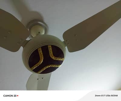 Beeta 56 Inch Ceiling Fan Excellent Condition  Original Copper Motor