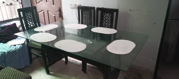 New design dinning Table 6 chares
