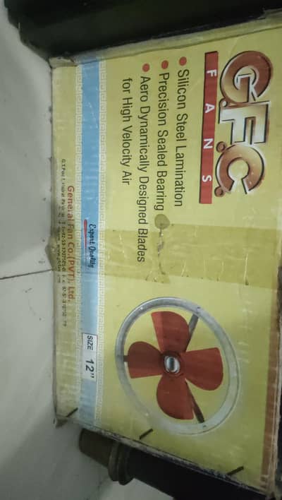 GFC Fans Size 12 Exhaust Fan Like New Available