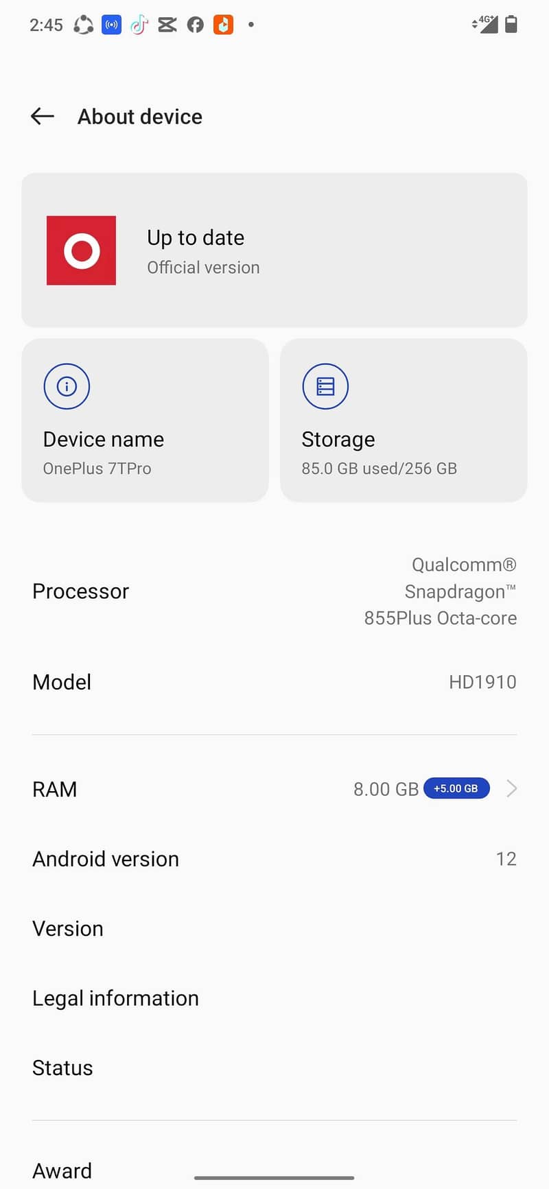 One Plus 7T Pro 4