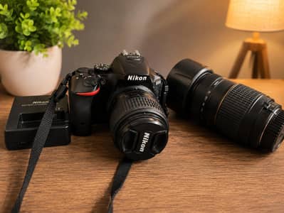 Nikon D5500 DSLR with 2 Lenses (18-55mm + Tamron 70 -300mm) Lens