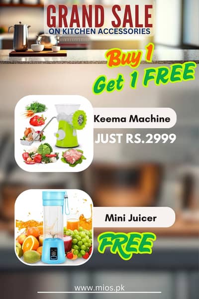 Meat mincer &  Rechargeable juicer