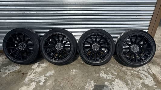 Shogun Rims 17 inch multi PCD with Michelin Primacy Tyres