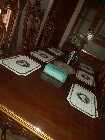 Executive dining table with 8 chairs made from TALI