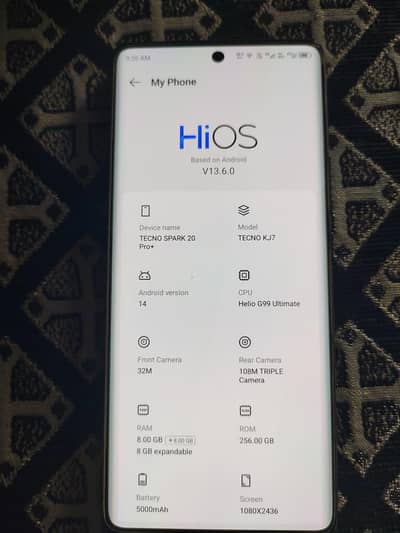 Tecno Spark20 Pro Plus full box condition 10/9total original3194317230