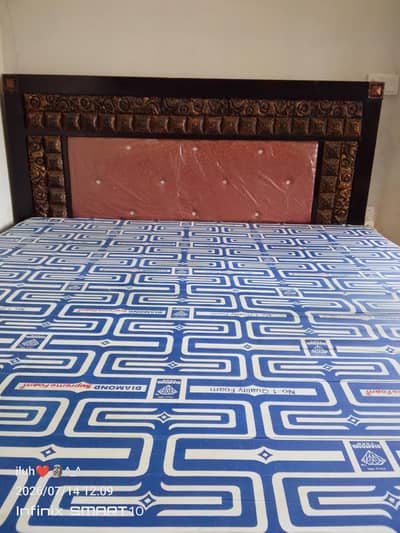 used bed with metres