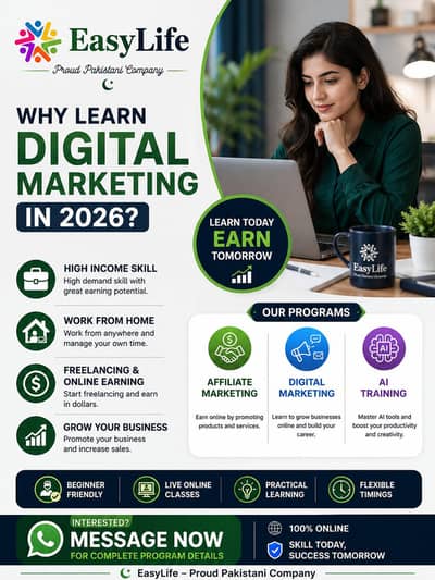 Learn AI, Digital Marketing & Affiliate Marketing | EasyLife