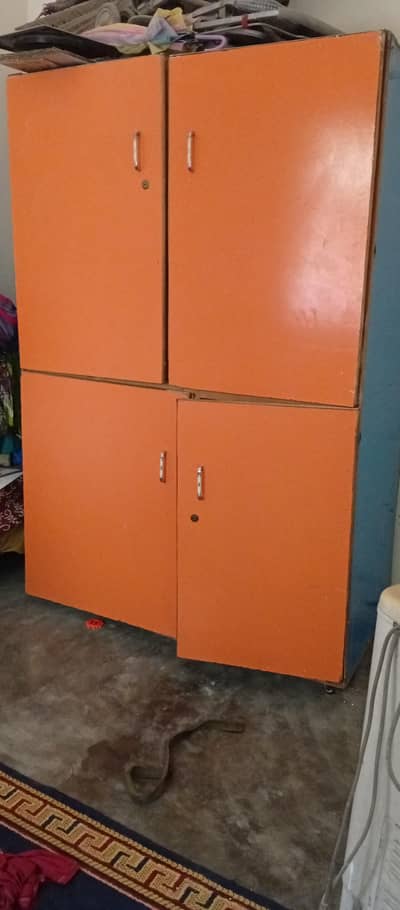 wooden wardrobe
