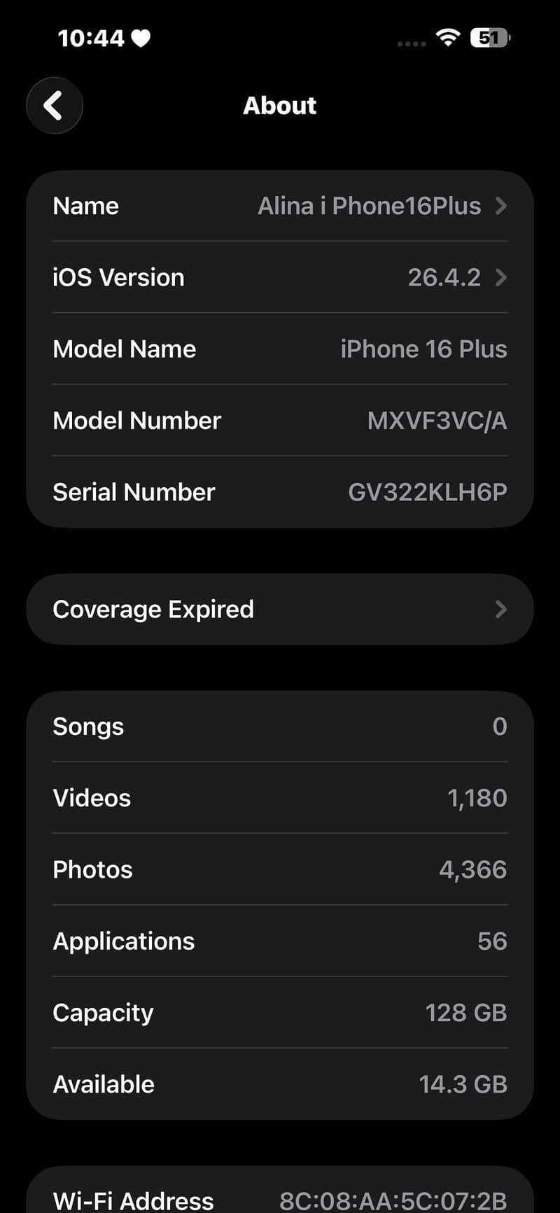 Iphone 16plus Sim locked 5
