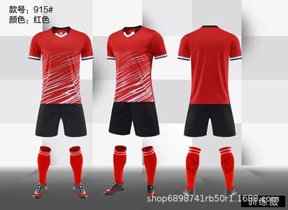 high quality kids football uniform set multi color training gear
