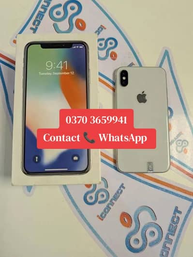 Iphone X Pta approved 256gb with box