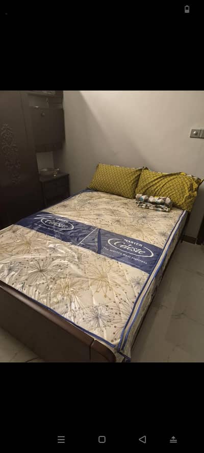 bed and wardrobe