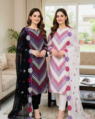 Cotton Lawn 3pc suit