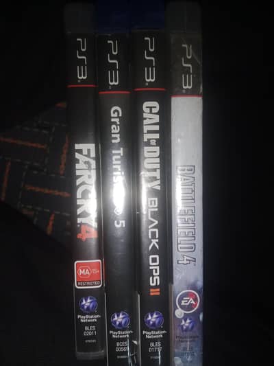 PS3 CDs 4 used price negotiable good condition