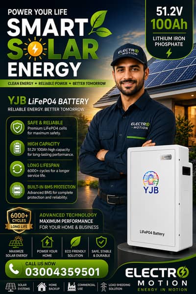 YJB Lithium Ion Battery 5kWh,10kWh,15kWh with 6000 Cycle Life>6000 C