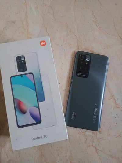 Redmi 10 with box 6 128 dual sim approved all okay