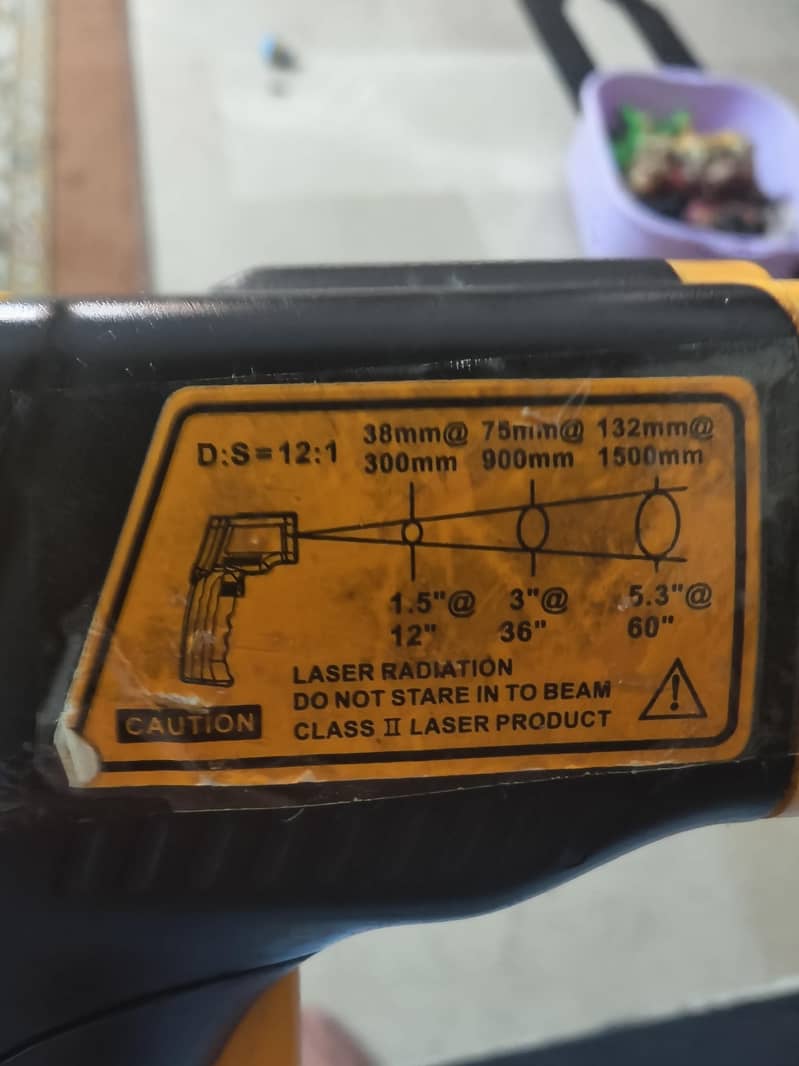 Laser surface temperature device 1