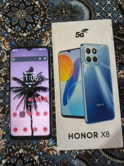 honor x8a 5g  8/128 with box