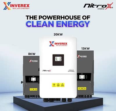 inverex IP21 IP54 & IP65 hybrid inverter available 1.6kw to 120kw.