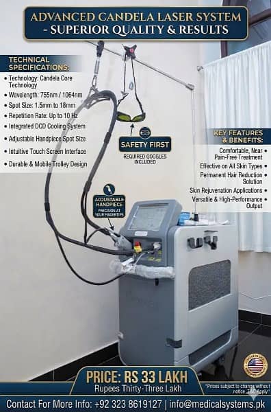Candela Advanced Laser System | Professional Hair Removal & Skin Care