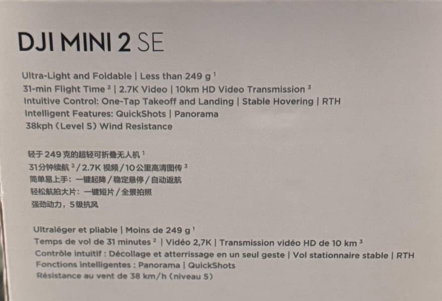 DJI mini 2 se 3