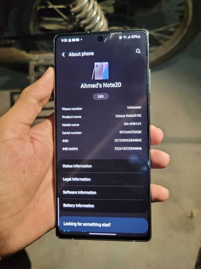 Samsung Mobile Note 20