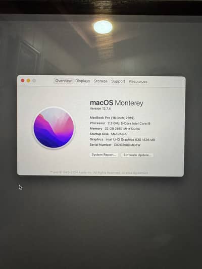 Apple Macbook Pro (2019) 16’ | 32 GB | 1TB