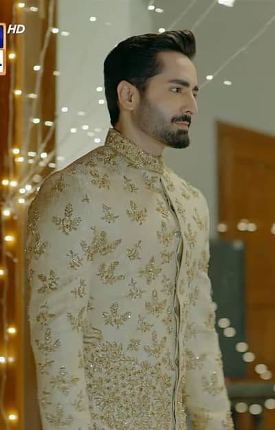 Fashion designer groom suit