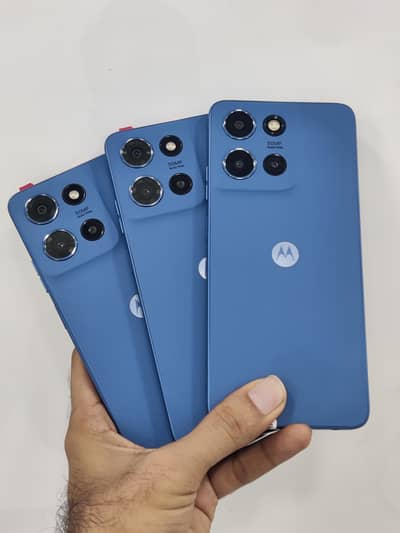 Moto G 5G (2025) Sim+Esim approved 4+4/64 GB leather Blue