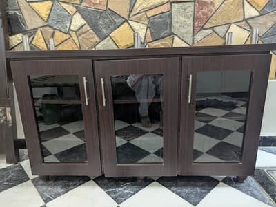 10/10 condition wooden divider cabinet