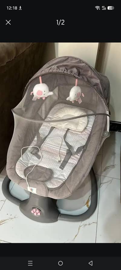 Fully automatic 5 speed baby swing