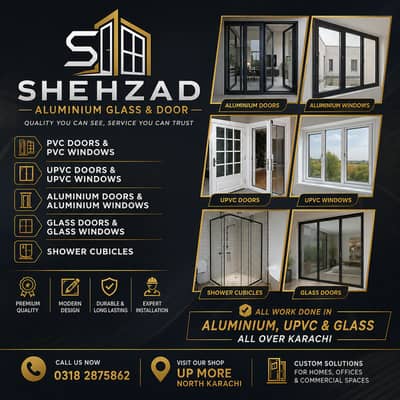 Window Door - Shower & Cubicals - Aluminium Door - Glass Door - Door