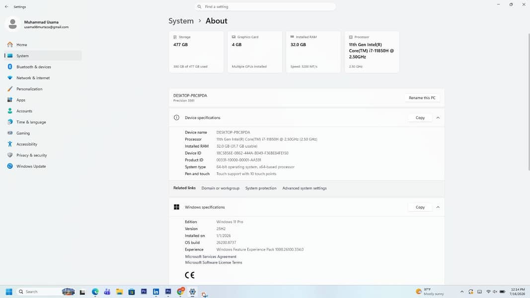 Dell Precision 3561 2