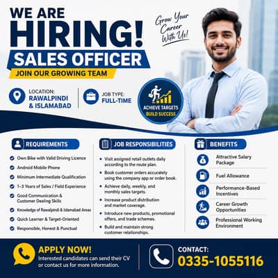 SALES SATFF FOR BOOKING MAN