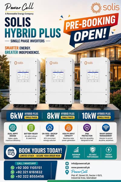solis hybrid inverters available 6 ,8,10,12,15