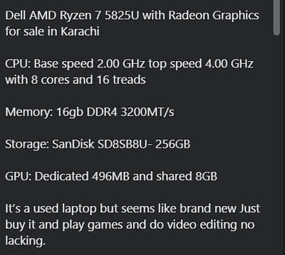 Laptop for sale