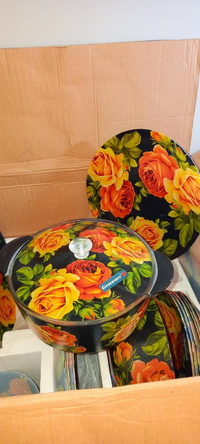 Tempered Glass Dinner Set