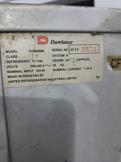 Dawlence Fridge for sale