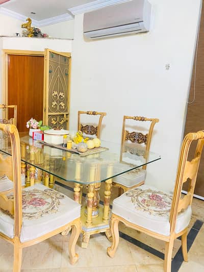 dining table with 6 chairs set
