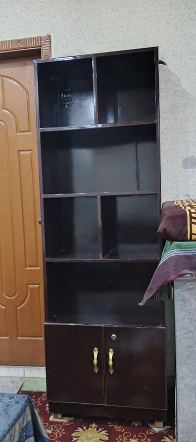 Wooden Book Shelf / Display Cabinet – Good Condition