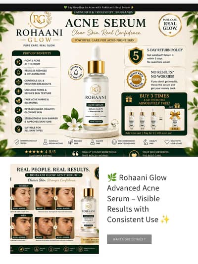 acne serum 100 percent results