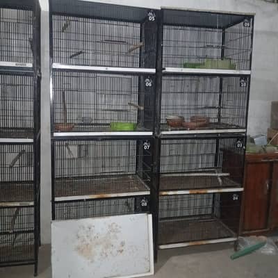 iron cage | Hens cage | birds cage | Pinjra | 4 portion cage for sale