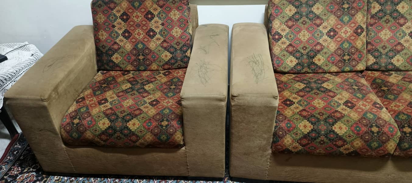 Sofa Set/6 Seater Sofa\Fabric & Suede Sofa Set\Sofa 3