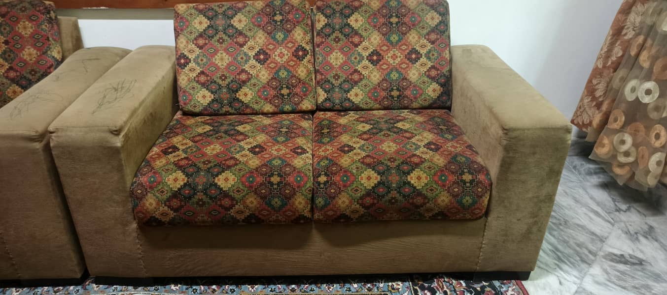 Sofa Set/6 Seater Sofa\Fabric & Suede Sofa Set\Sofa 4